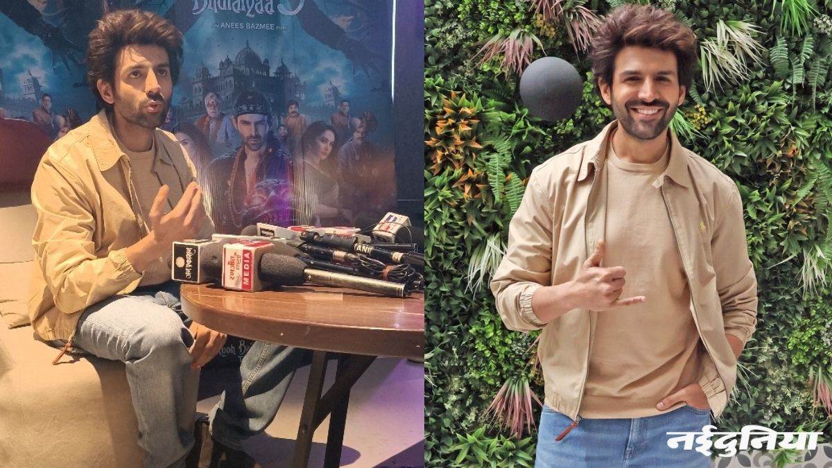 This time Bhool Bhulaiyaa 3 will make you laugh less and scare you more, Kartik Aryan, who reached Indore, also shared his personal life.