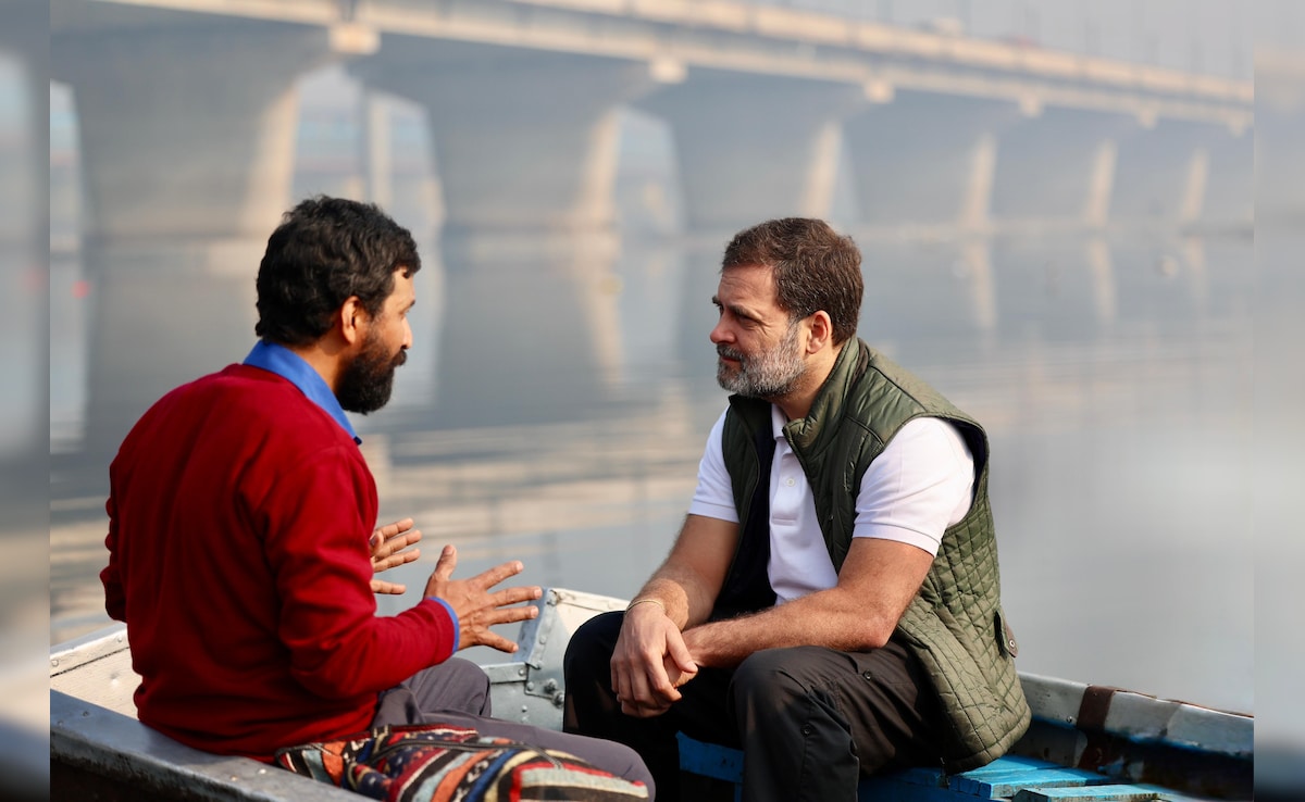 Rahul Gandhi targets aap on yamuna