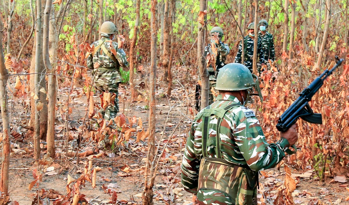 two security personnel injured in blast triggered by naxals in chhattisgarh